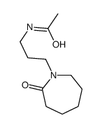 N-[3-(Hexahydro-2-oxo-1H-azepin-1-yl)propyl]acetamide结构式