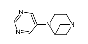 1,4-Diazabicyclo[3.1.1]heptane,4-(5-pyrimidinyl)-(9CI) structure