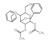 [3-acetyloxy-6-(hydroxymethyl)-4,5-bis(phenylmethoxy)oxan-2-yl] acetate结构式