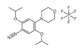 2,5-bis(1-methylethoxy)-4-(morpholino)benzenediazonium hexafluorophosphate structure