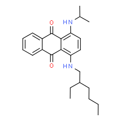 1-[(2-Ethylhexyl)amino]-4-[(1-methylethyl)amino]-9,10-anthracenedione结构式