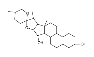(25R)-5α-Spirostane-3β,15β-diol Structure