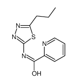 2-Pyridinecarboxamide,N-(5-propyl-1,3,4-thiadiazol-2-yl)-(9CI) structure