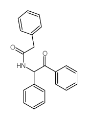 N-(2-oxo-1,2-diphenyl-ethyl)-2-phenyl-acetamide structure