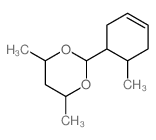 1,3-Dioxane,4,6-dimethyl-2-(6-methyl-3-cyclohexen-1-yl)- Structure