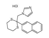 1-[(2-naphthalen-2-yl-1,3-dithian-2-yl)methyl]imidazole,hydrochloride结构式