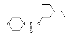 Phosphinic acid, methyl-4-morpholinyl-, 2-(diethylamino)ethyl ester Structure