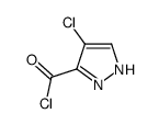 1H-Pyrazole-3-carbonyl chloride, 4-chloro- (9CI) structure