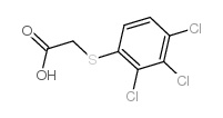 [(2,3,4-trichlorophenyl)thio]acetic acid结构式