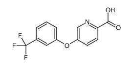 5-[3-(trifluoromethyl)phenoxy]pyridine-2-carboxylic acid结构式