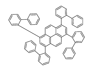 1,3,6,8-tetrakis(2-phenylphenyl)pyrene结构式