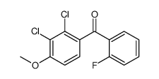 (2,3-dichloro-4-methoxyphenyl)-(2-fluorophenyl)methanone结构式