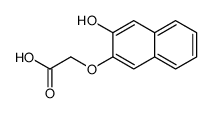 2-[(3-Hydroxy-2-naphthalenyl)oxy]acetic Acid Structure