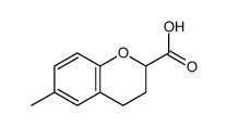 6-methyl-3,4-dihydro-2H-chromene-2-carboxylic acid结构式