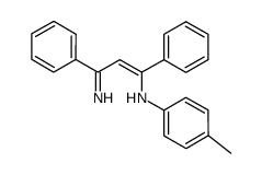 3-imino-1,3-diphenyl-N-(4-methylphenyl)-prop-1-enylamine Structure