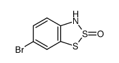 6-bromo-3H-1,2,3-benzodithiazole-2-oxide结构式