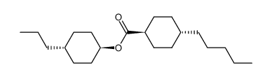 4-Pentyl-cyclohexanecarboxylic acid 4-propyl-cyclohexyl ester Structure