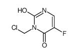 3-(chloromethyl)-5-fluoro-1H-pyrimidine-2,4-dione结构式