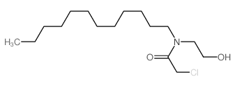 Acetamide, 2-chloro-N-dodecyl-N- (2-hydroxyethyl)- Structure