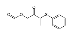 1-acetoxy-3-phenylthio-2-butanone Structure