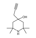 2,2,6,6-tetramethyl-4-prop-2-ynylpiperidin-4-ol结构式