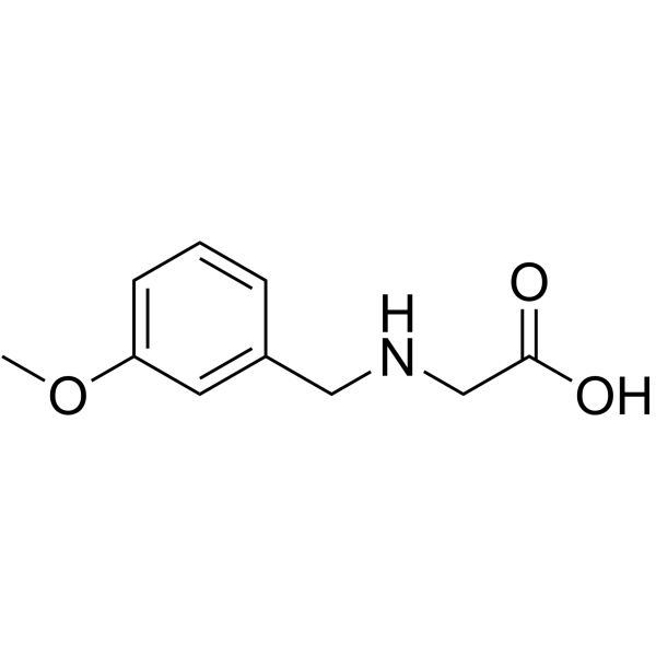N-(3-甲氧基苄基)甘氨酸结构式