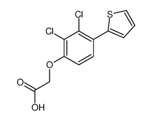 2-(2,3-dichloro-4-thiophen-2-ylphenoxy)acetic acid Structure