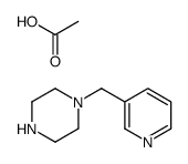 acetic acid,1-(pyridin-3-ylmethyl)piperazine结构式