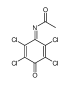 N-(2,3,5,6-tetrachloro-4-oxocyclohexa-2,5-dienylidene)acetamide结构式