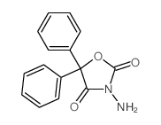 2,4-Oxazolidinedione,3-amino-5,5-diphenyl- Structure