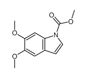 5,6-dimethoxy-1-methoxycarbonyl-1H-indole Structure