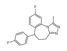 9-fluoro-6-(4-fluorophenyl)-1-methyl-5,6-dihydro-4H-[1,2,4]triazolo[4,3-a][1]benzazepine Structure