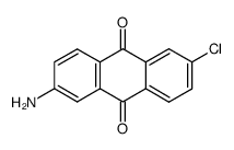 2-amino-6-chloroanthracene-9,10-dione结构式