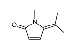 1-methyl-5-propan-2-ylidenepyrrol-2-one结构式
