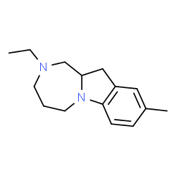 1H-[1,4]Diazepino[1,2-a]indole,2-ethyl-2,3,4,5,11,11a-hexahydro-9-methyl-(9CI) Structure