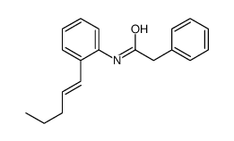 N-(2-pent-1-enylphenyl)-2-phenylacetamide结构式