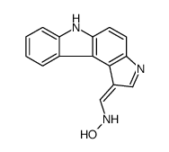 N-[(Z)-6H-pyrrolo[2,3-c]carbazol-1-ylidenemethyl]hydroxylamine Structure