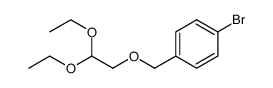 1-bromo-4-(2,2-diethoxy-ethoxymethyl)-benzene结构式