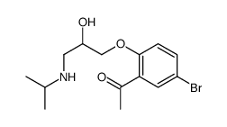 1-[5-bromo-2-[2-hydroxy-3-(propan-2-ylamino)propoxy]phenyl]ethanone结构式