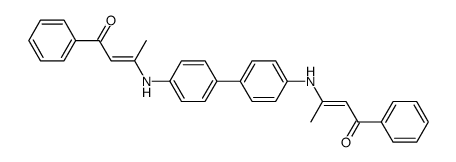 N,N'-bis-(1-methyl-3-oxo-3-phenyl-propenyl)-benzidine Structure