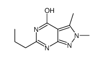 4H-Pyrazolo[3,4-d]pyrimidin-4-one,1,2-dihydro-2,3-dimethyl-6-propyl-(9CI) structure