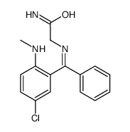 2-[[[5-chloro-2-(methylamino)phenyl]-phenylmethylidene]amino]acetamide结构式
