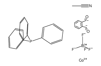 [Co(PPh3)(MeCN)3(C8H4O2)]BF4结构式