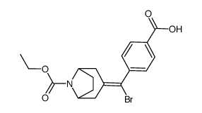 3-[Bromo-(4-carboxy-phenyl)-methylene]-8-aza-bicyclo[3.2.1]octane-8-carboxylic acid ethyl ester结构式