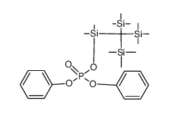 Phosphorsaeure-diphenylester-dimethyl-[tris(trimethylsilyl)methyl]silylester Structure