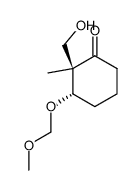 Cyclohexanone, 2-(hydroxymethyl)-3-(methoxymethoxy)-2-methyl-, (2R,3S)- (9CI) structure