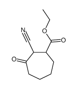 ethyl 2-cyano-3-oxocycloheptane-1-carboxylate Structure