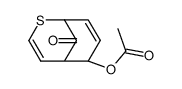 9-oxo-2-thiabicyclo[3.3.1]nona-3,7-dien-6-yl acetate结构式