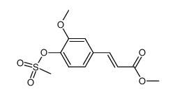 methyl 4-mesyloxy-3-methoxycinnamate Structure