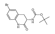 tert-butyl [(3S)-6-bromo-2-oxo-1,2,3,4-tetrahydroquinolin-3-yl]carbamate Structure